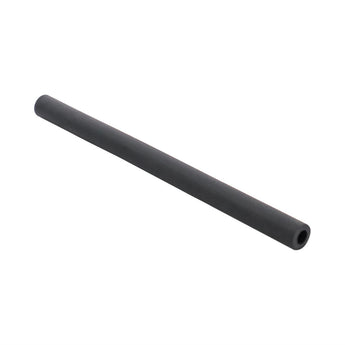 Pulsation tube short, black - Ø7mmXØ14mmX230mm/orange stripe (Aftermarket) - Milcotec