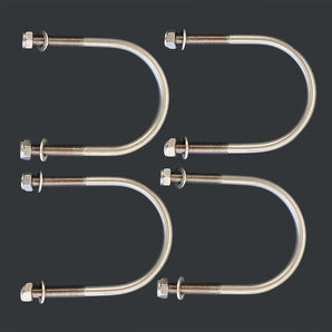 4 U-hangers for round post - Milcotec