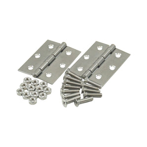 Mounting kit for robot box door, stainless steel