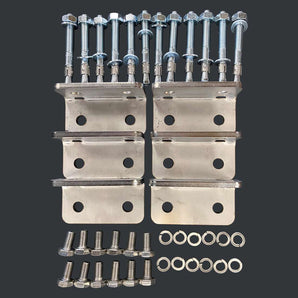 6 brackets and expansion bolts - Milcotec